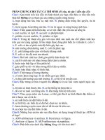 Trắc nghiệm sinh học