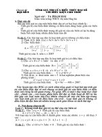 chuyên đề Tính giá trị BTcó điều kiện