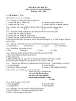 Đề kiểm tra học kì I lớp 10