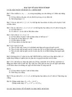 bài tập Đại số TH