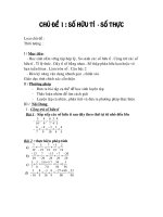 tự chọn 7 chủ đề các phép tính trong tập hợp số hữu tỉ