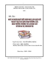 xây dựng bầu không khí tâm lý