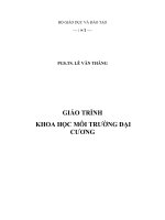Giao trinh Khoa hoc moi truong - Chuong 1