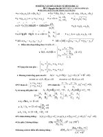 NHỮNG VẤN ĐỀ CƠ BẢN VỀ HÌNH HỌC VÀ GIẢI TÍCH LỚP 12