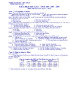 Đề kiểm tra HK 2