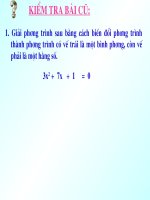 CÔNG THỨC NGHIỆM CỦA PT BẬC HAI