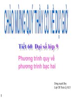 Phuong trinh quy ve bac hai