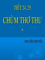 Ba bài thơ thu của Nguyễn Khuyến