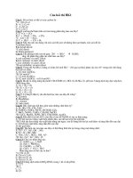 Đề thi Hóa HKI 11