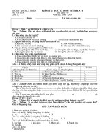 Đề kiểm tra học kỳ I Sinh6(MT-ĐA)