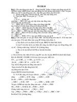 Hình học Ôn thi vào 10 có kèm đáp án.