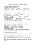 Đề kiểm tra chất lượng lớp 12 cơ bản