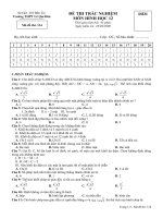 Kiểm tra 1T Chương I (NC)