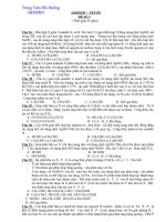 Bài tập theo chủ đề- Ôn thi đại học