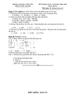 Đề KTHK II_Hóa 8