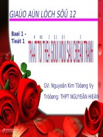 Bài 1: Trật tự thế giới sau chiến tranh thế giới