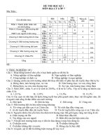 Giáng sinh 08 Đề thi và đáp án học kì 1 môn địa lý lớp 7(đề 7)