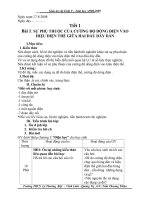 giáo án vật lí 9 rất cụ thể