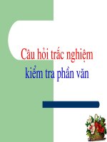 Trắc nghiệm văn