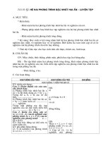 Tiết 31 - Hệ hai phương trình bậc nhất hai ẩn