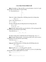 Các bài toán : PHÂN SỐ