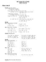 Đề cương toán 8 kì 1