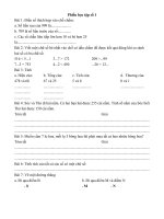 bài tập hè khối 2