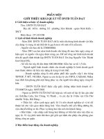 Báo Cáo TT Kế Toán (DNTN Tuấn Đạt)