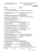 ĐỀ THI HK I - SỬ 10 CB