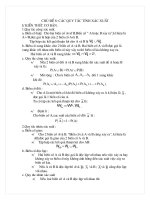 Chuyên đề: Các QT tính XS