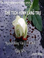 THỂ TICH KHỐI LĂNG TRỤ(nc)