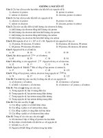 bai tap trac nghiem hoc ki I