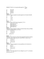 Trắc nghiệm hoa vo co