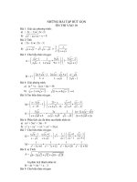 50 Bai Toan rut gon On Thi vao 10