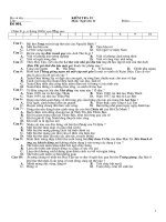 Đề kiểm tra Ngữ Văn 11