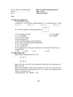 Kiểm tra Toán học kỳ II