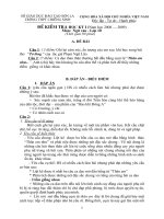 Đề thi học kì-đáp án (Ngữ văn 10)