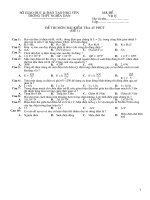 XK: KT 1 tiet lop 11 CB Dien (de 1)