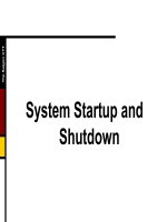 System Startup and Shutdown