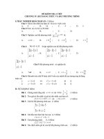 Kiểm tra Đại số 10 chương IV