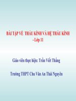 Bài tập về Thấu kính_Hệ TK