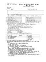 ĐỀ KIỂM TRA HỌC KI I 8