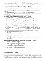 Đề kiểm tra HKII