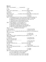 Đề Tiếng Anh số 1(Ôn thi ĐH)