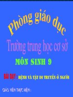 Benh va tat di truyen o nguoi