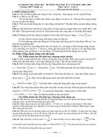 Đề thi HKI lớp 12 năm 2008-2009