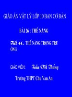 Bài 26: Thế năng