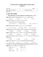 Đề luyện thi vào 10 THPT