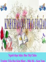 GIẢI TOÁN CÓ LỜI VĂN - 1