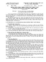 HƯỚNG DẪN THỰC HIỆN CÔNG TÁC THỰC TẬP SƯ PHẠM NGẮN HẠN NĂM HỌC 2008 - 2009